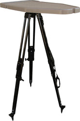 MTM HLST High-Low Shooting Table in Dark Earth with black tripod